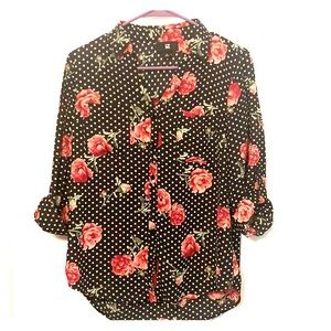 IZ Byer Floral Dress shirt 🌹